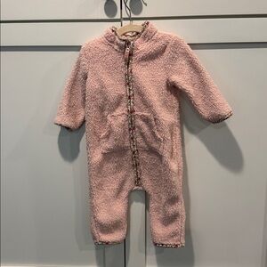 Like New Pink Sherpa Baby Onesie
